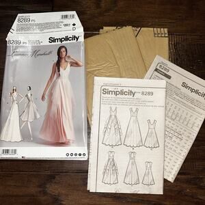 Simplicity 8289 Pattern Formal Dress Sz 12-20 P5 Leanne Marshall UNCUT